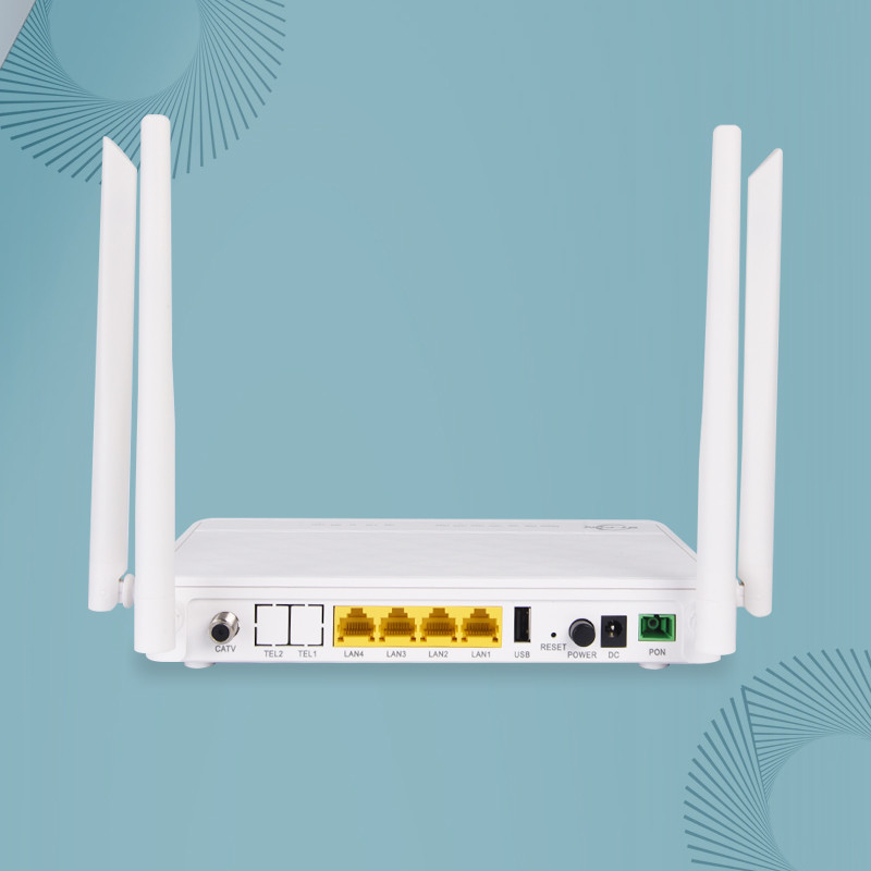 FTTH 4GE USB GEPON Wifi ONU Router GPON Internet Dual Broad Band